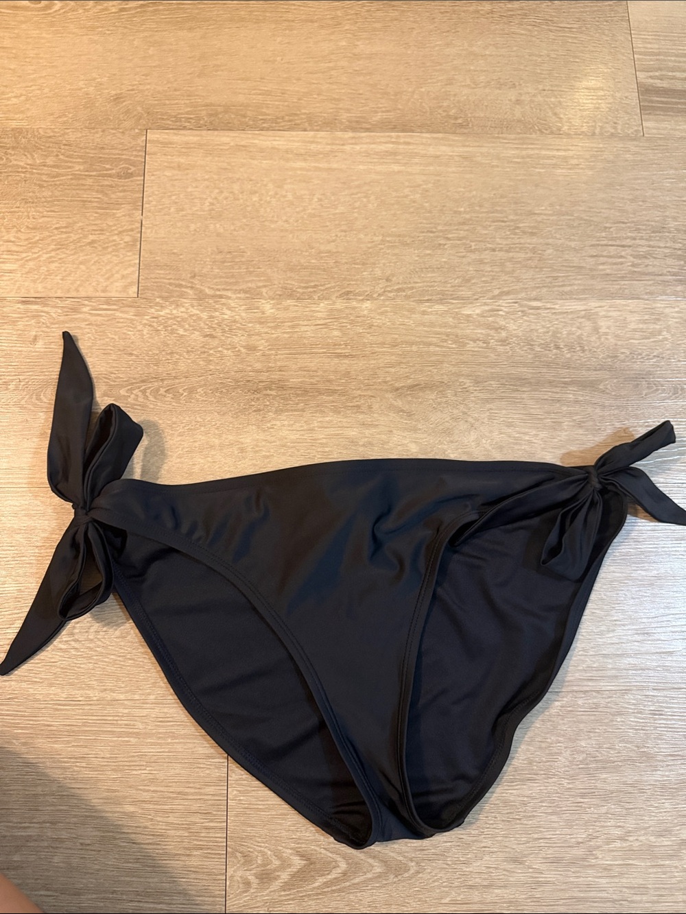 Old Navy Black Tie-Side Bikini Bottoms